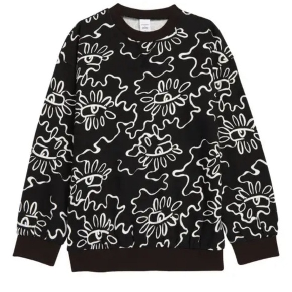 Nordstrom by Cristina Martinez black and white sweatshirt pulloveR XXL - Picture 1 of 11